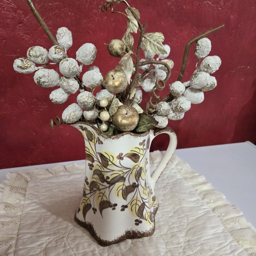 Vintage Cash Family Pottery Pitcher
